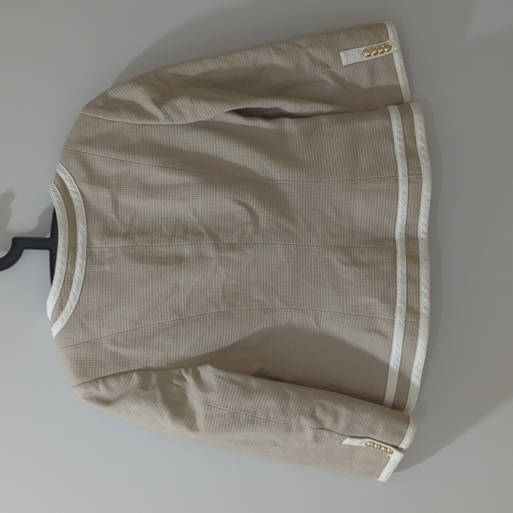 Pendleton Beige White Trim Blazer Jacket - image 6